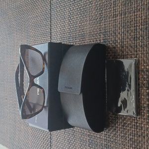 Prada SPR07X Tortoise Brown Butterfly Sunglasses